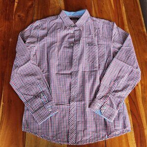 Classic Ben Sherman Long-Sleeve Gingham Button-Down - Size M